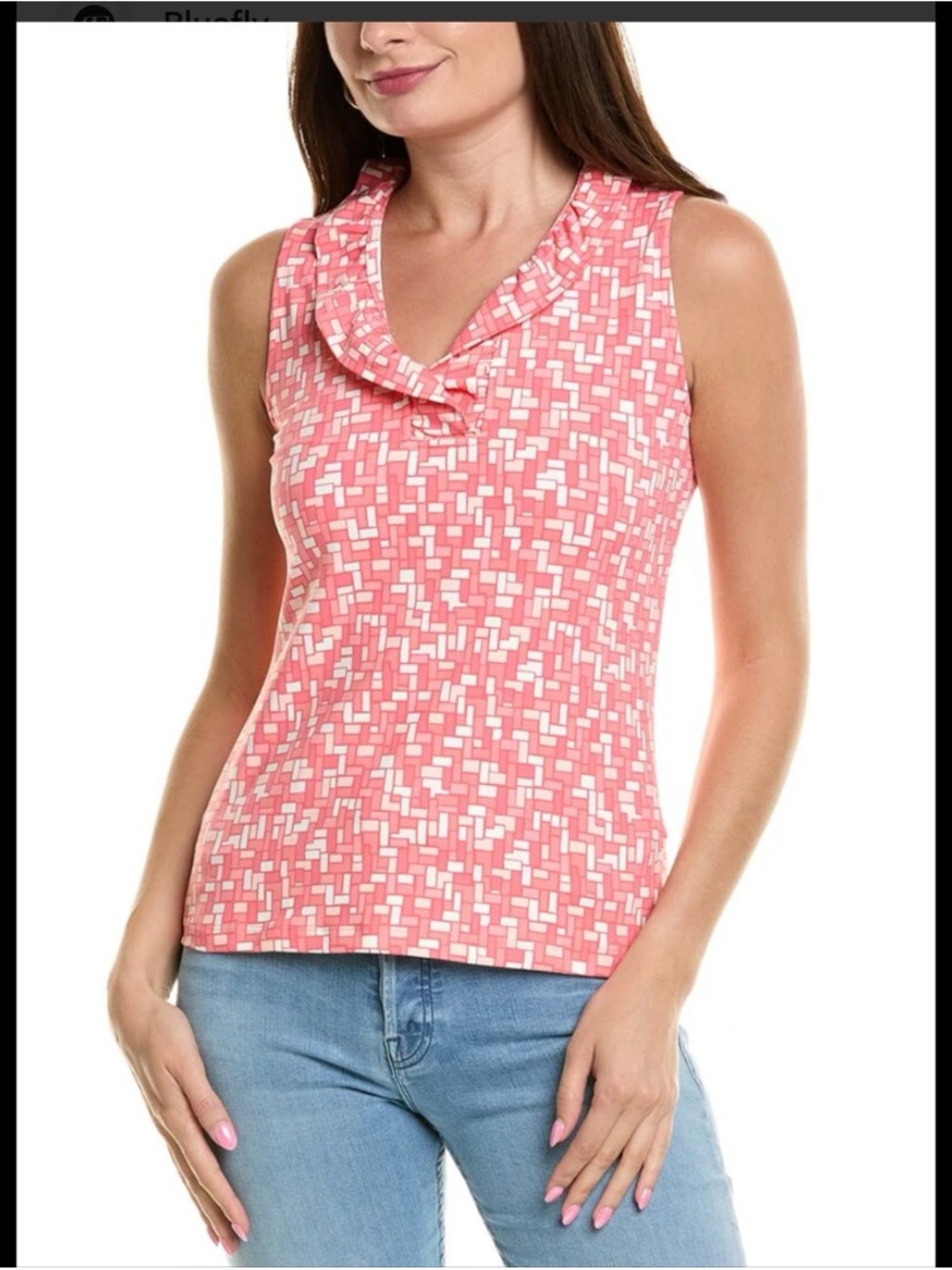 J. McLaughlin Durham Catalina Cloth Top in Pink and Coral size XS